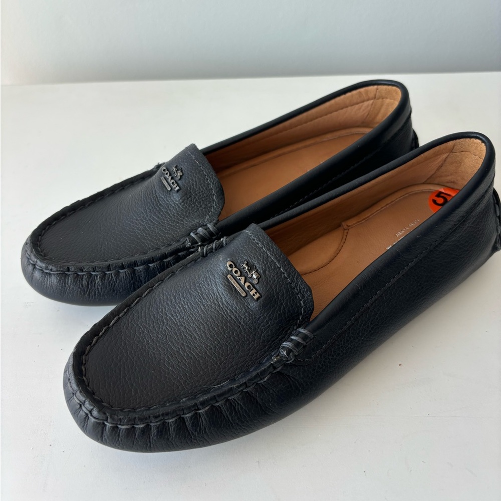 New💥Coach women Marly driver leather Loafers,